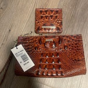 Brahmin Bag and Wallet - Daisy Pecan Melbourne Genuine Leather NWT